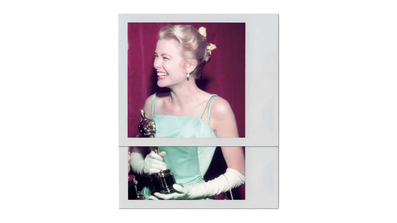 Grace Kelly oscar alıyor