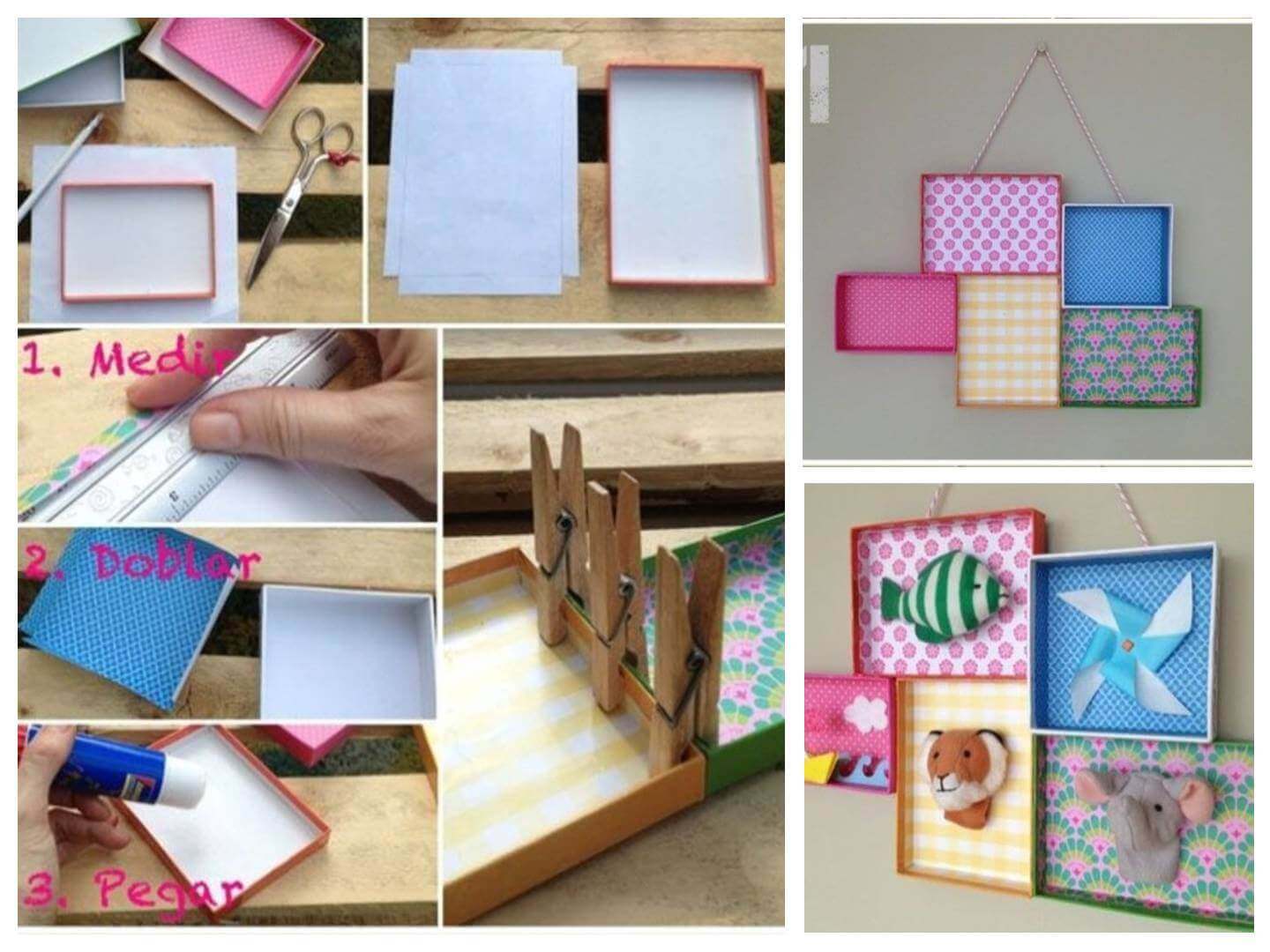 evde çocuklarla ayakkabı kutusu yapımı