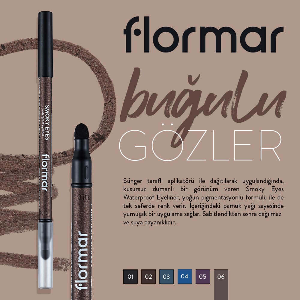Flormar eyeliner plaj makyajı