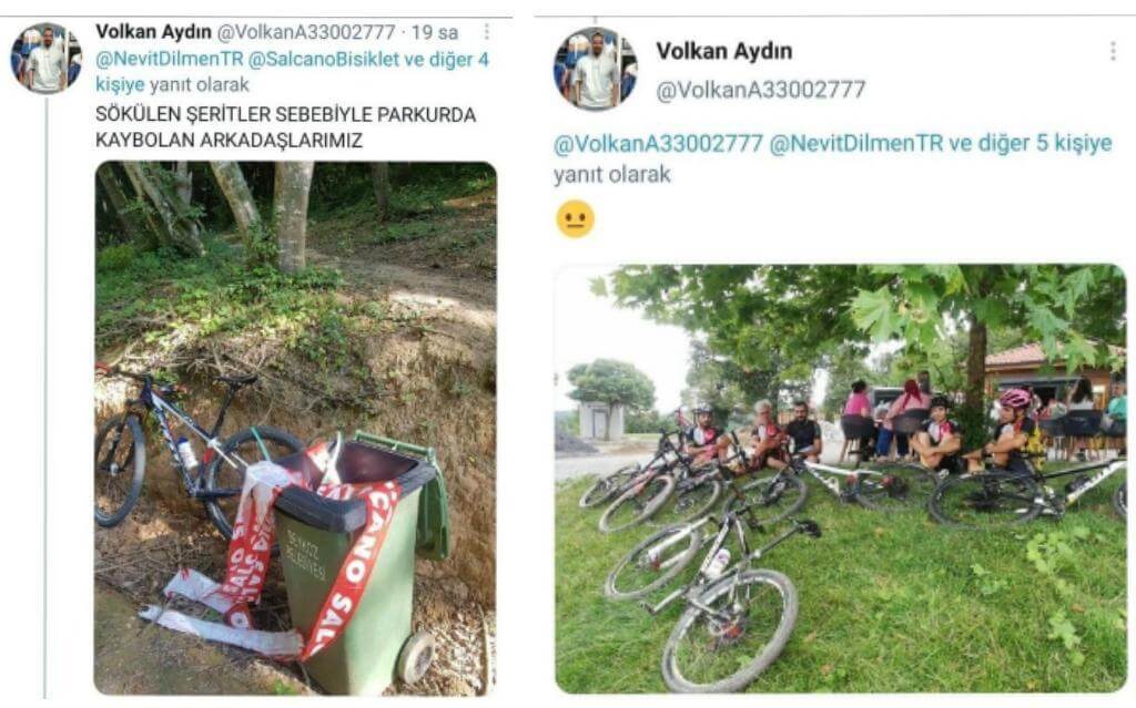 Salcano bisiklet şeridi olayı