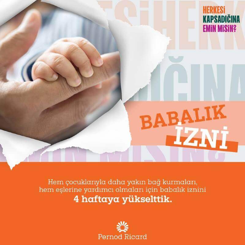 Pernod Ricard’dan 4 Haftalık Babalık İzni