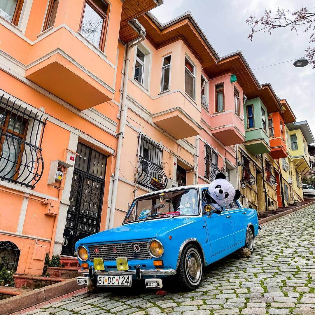 Merdivenli yokuşu sokak 