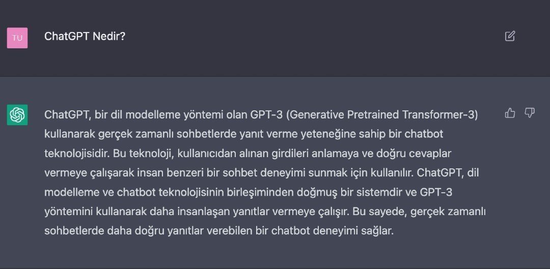 ChatGPT Nedir? GPT-3 Tabanlı Gerçek Zamanlı Chatbot Teknolojisi
