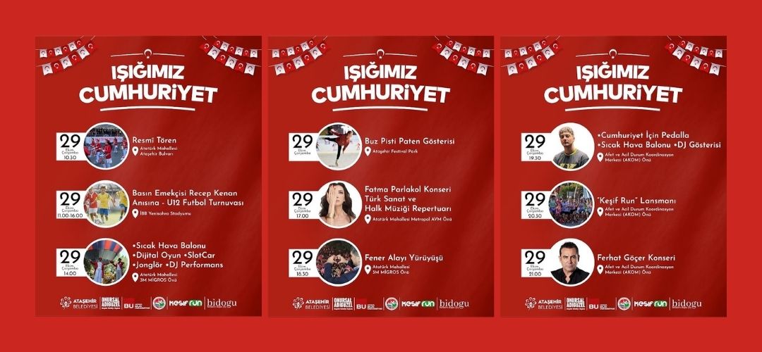 İstanbul 29 Ekim Cumhuriyet Bayramı etkinlikleri