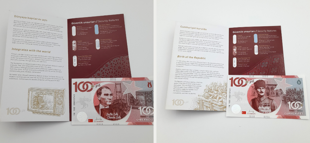 100. yıl banknot