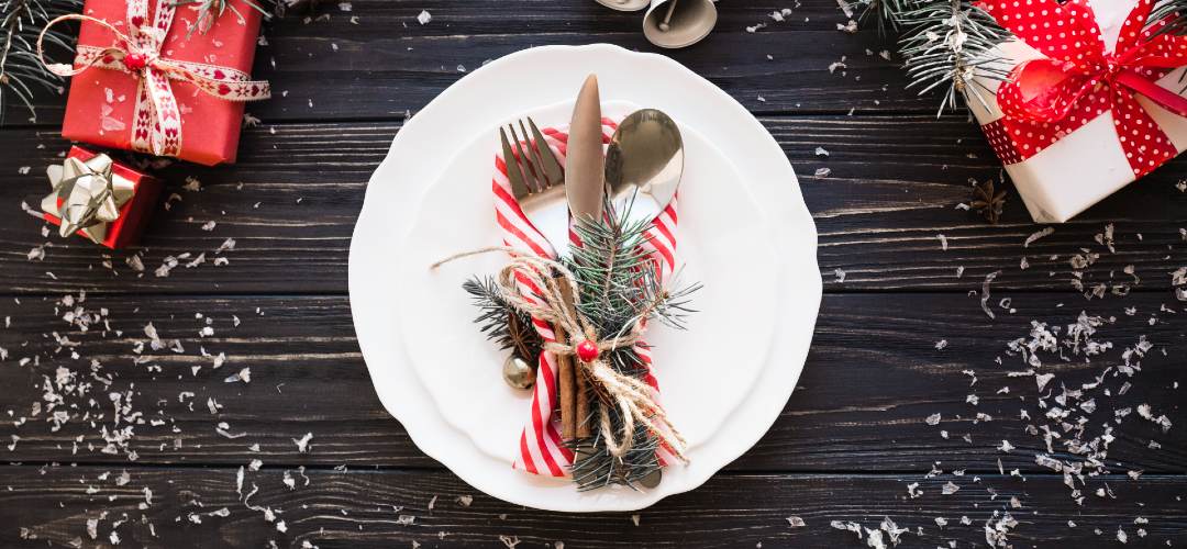 yılbaşı masa süslemesi