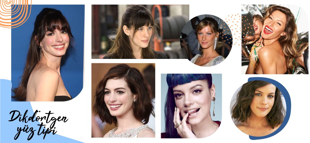 dikdörtgen yüz saç modelleri