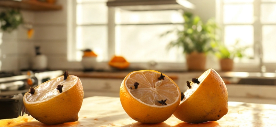 küçük sineklerden kurtulmak için limon ve karanfil yöntemi
