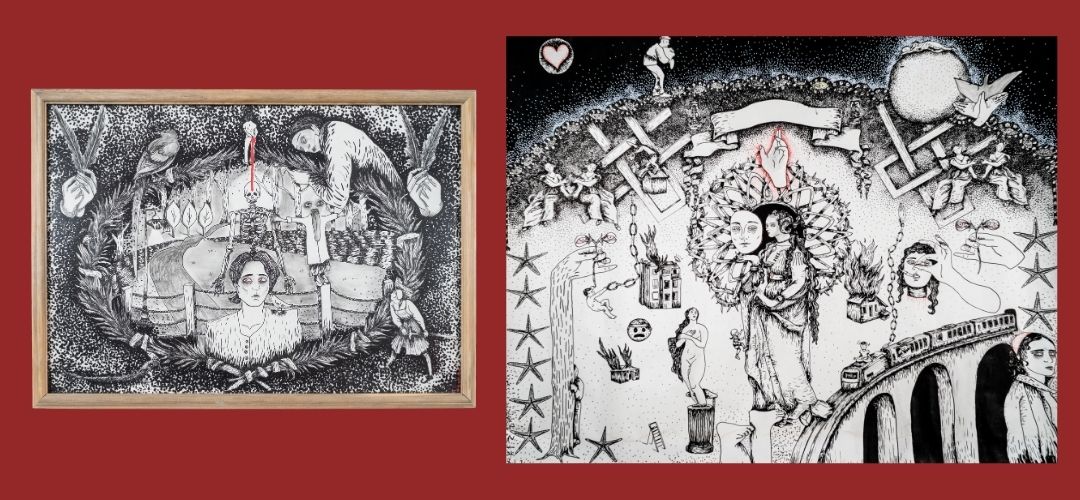 Decollage Art Space suadiye the habits sergisi
